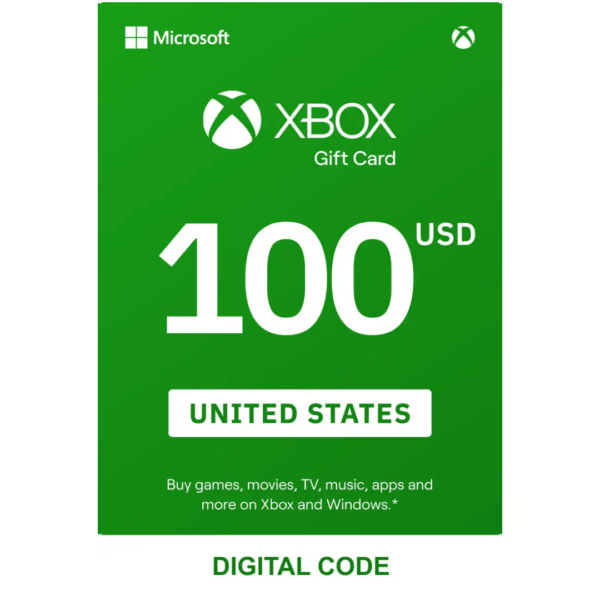 100 USD XBOX Gift Card (USA)